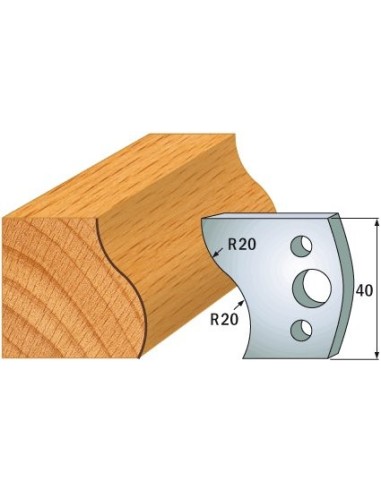 690.009 Para noży HSS 40x4 mm
