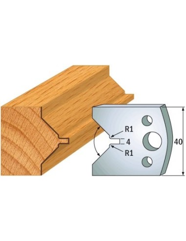 690.072 Para noży HSS 40x4 mm