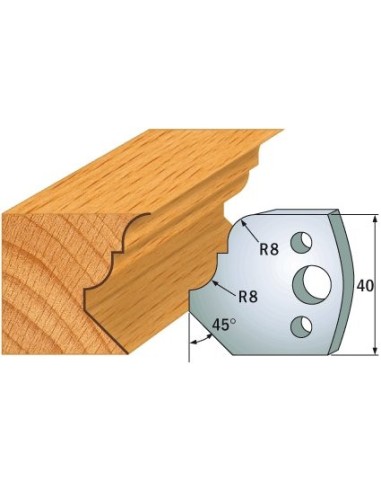 690.073 Para noży HSS 40x4 mm