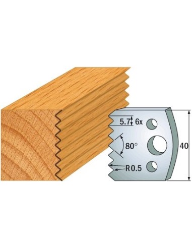 690.077 Para noży HSS 40x4 mm