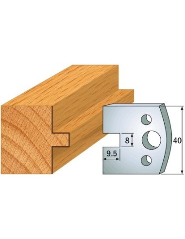 690.095 Para noży HSS 40x4 mm