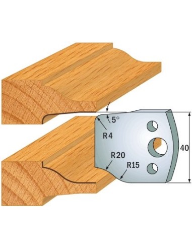 690.100 Para noży HSS 40x4 mm