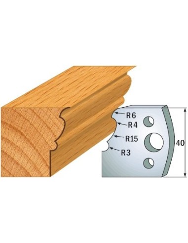 690.101 Para noży HSS 40x4 mm