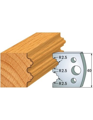 690.108 Para noży HSS 40x4 mm