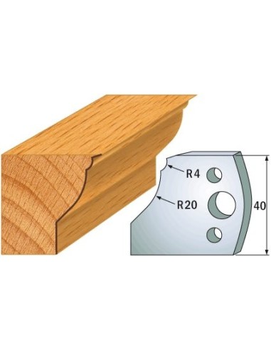 690.109 Para noży HSS 40x4 mm