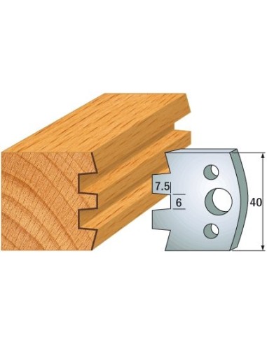690.114 Para noży HSS 40x4 mm