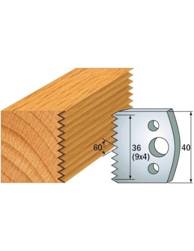690.117 Para noży HSS 40x4 mm