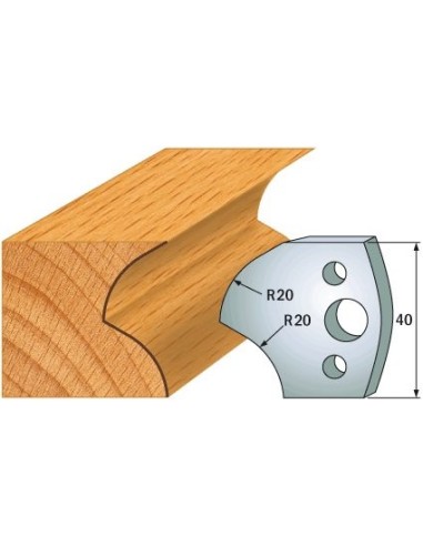 690.120 Para noży HSS 40x4 mm