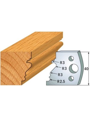 690.122 Para noży HSS 40x4 mm
