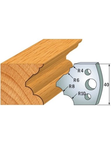 690.126 Para noży HSS 40x4 mm