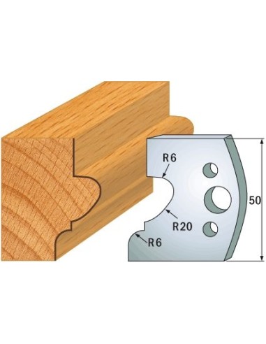690.505 Para noży HSS 50x4 mm