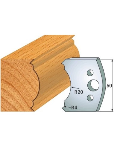 690.507 Para noży HSS 50x4 mm