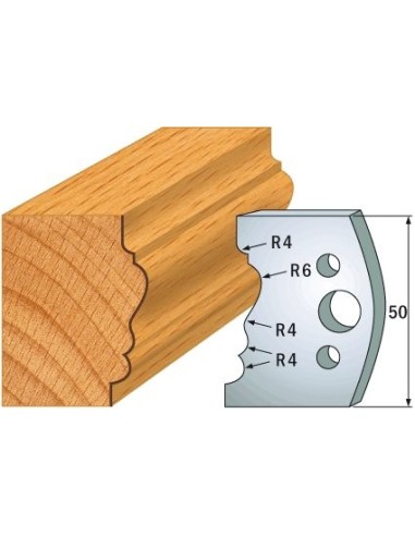 690.511 Para noży HSS 50x4 mm