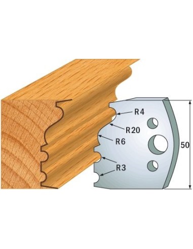 690.513 Para noży HSS 50x4 mm