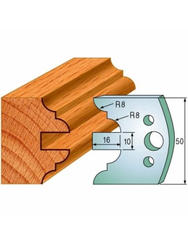 690.522 Para noży HSS 50x4 mm