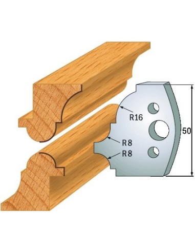 690.541 Para noży HSS 50x4 mm