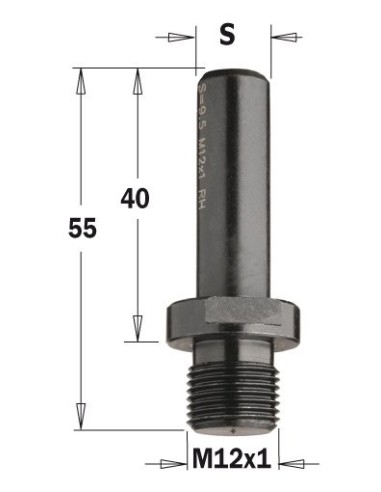 797.120.00 Uchwyt do wierteł S12M12x1