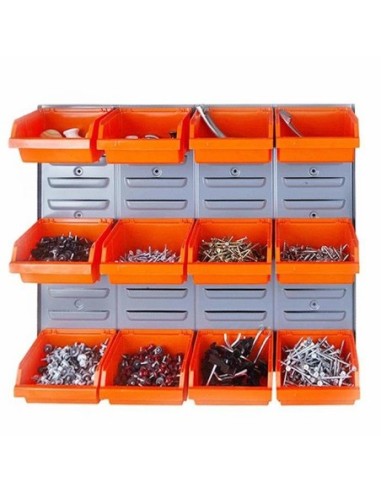 88510.STACO Organizer 12 pojemnikówwiszący wym. 520 x 435 x 10.5 mm
