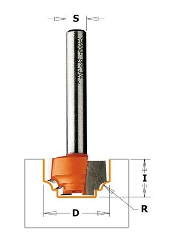 965.102.11 Frez HM D19  R2,4  I11S8 ProfilC