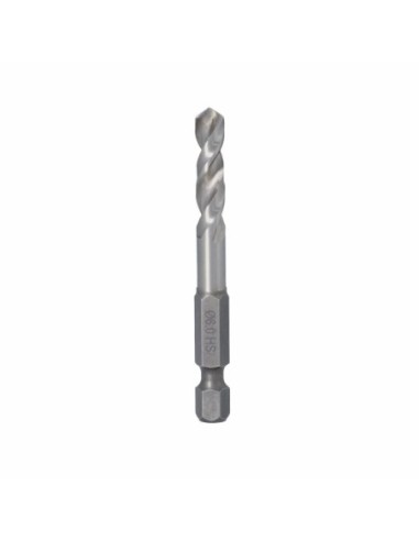 Wiertło HSS do metalu uchwyt HEX 6X65 MMD6 I25L65S1/4” heksagonalny