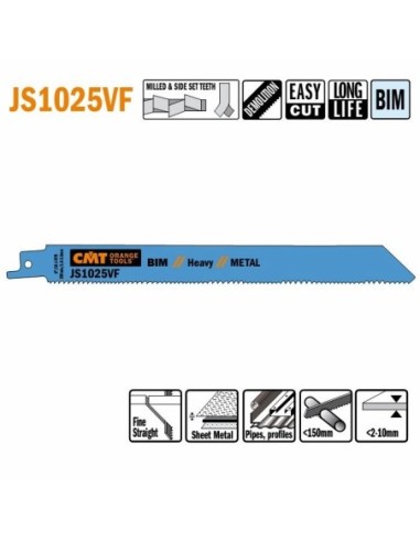 JS1025VF-5 Piła szablasta L  200I  180 H  19 K  1,25 TS  1,8-2,6
