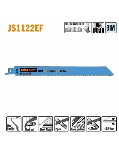 JS1122EF-5 Piła szablasta L  225I  205 H  19 K  0,90 TS   1,4
