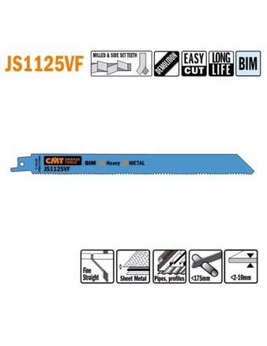 JS1125VF-5 Piła szablasta L  225I  205 H  19 K  1,25 TS  1,8-2,6
