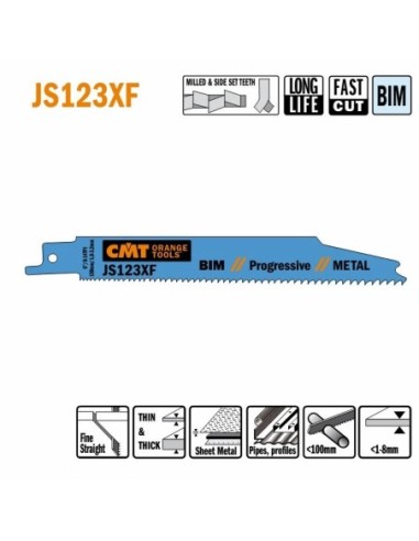 JS123XF-5 Piła szablasta L  150I  130 H  19 K  0,90 TS  1,8-3,2