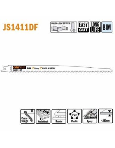 JS1411DF-5 Piła szablasta L  300I  280 H  19 K  1,25 TS   4,3