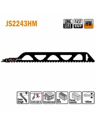 JS2243HM Piła szablasta L  455I  400 H  50 K  1,50 TS  12,7