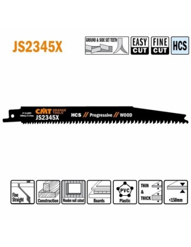 JS2345X-5 Piła szablasta L  200I  180 H  19 K  1,25 TS  2,4-4