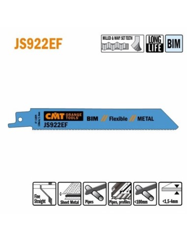 JS922EF-20 Piła szablasta L  150I  130 H  19 K  0,90 TS   1,4