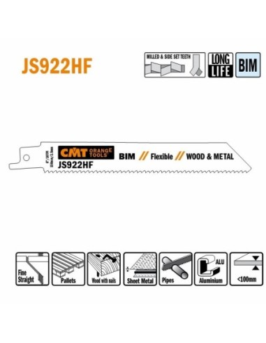 JS922HF-5 Piła szablasta L  150I  130 H  19 K  0,90 TS   2,5