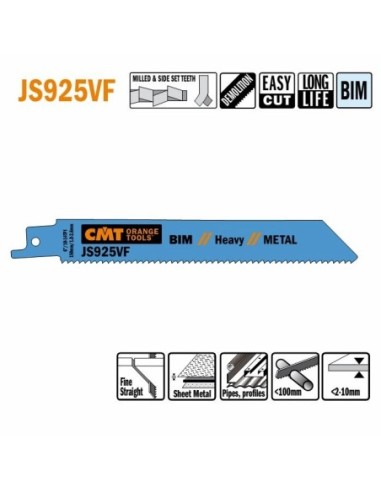 JS925VF-5 Piła szablasta L  150I  130 H  19 K  1,25 TS  1,8-2,6