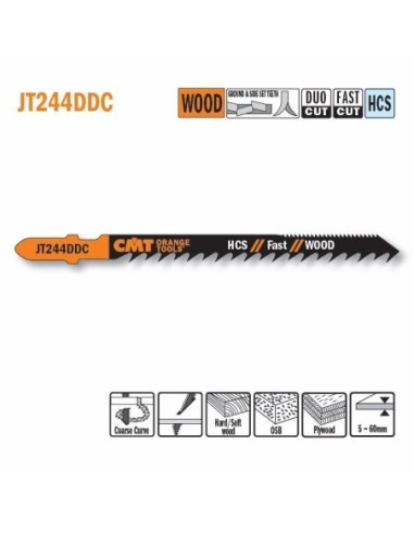 JT244DDC-5 Brzeszczot I75 L1005 sztuk rozstaw zębów: 4
