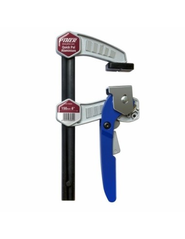 Ścisk aluminiowy Quick Pal-30 cmmax. siła nacisku 250 kg, ramię 8 cm, szyna 19x6,3 mm