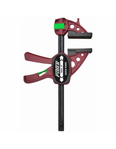 Ścisk stolarski Quick 45 cmmax. siła nacisku 150 kg , ramię 8 cm, szyna 19x6,3 mm