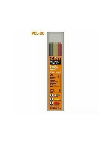 PCL-3C Wkłady żółte, grafitowe, czerwonepo 2szt z koloru