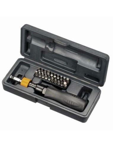 Wkrętak dynamometryczny 1/4 1-6 Nm20 wymiennych grotów w zestawie