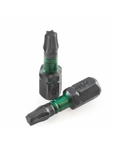 20193.STACO bit 1/4 TX20x25mm Udarowy20szt. zielony