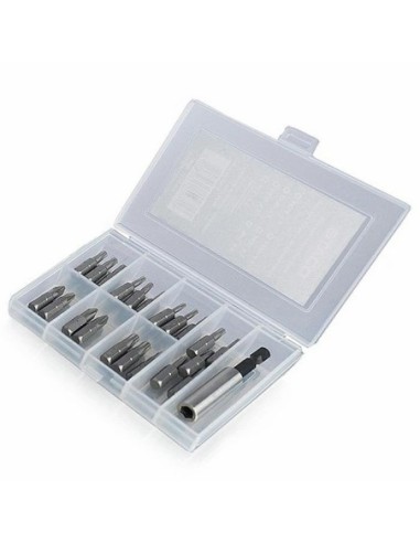 20971.STACO Zestaw bitów 22szt. 1/4x25mmTX10,15,20,25,30 PH2,PZ2+Uchwyt do bitów