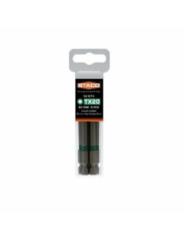 21753 STACO bit 1/4 TX20x89mm8 szt kolor zielony