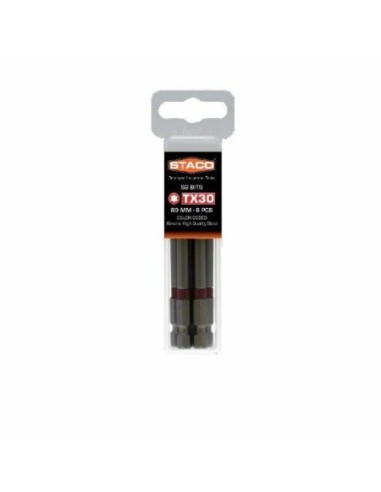 21755 STACO bit 1/4 TX30x89mm8 szt kolor czerwony