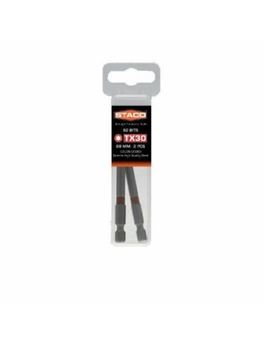 21851 STACO bit 1/4 TX30x89mm2szt czerwony