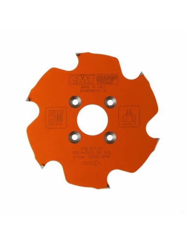 240.001.04 Frez HM D100,4 F22 Z6K7,0/4,0 Z6 Powłoka PTFE do CNC Lamello P-system
