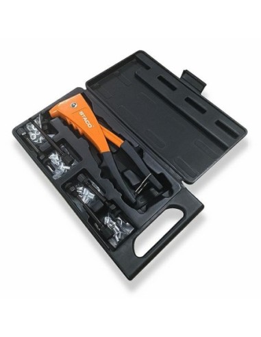 28008.STACO Zestaw Nitownica donito-nakrętek 3 4 5 6 mm  40 szt nito-nakrętek etui