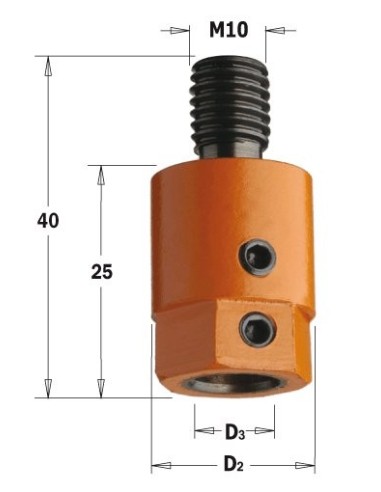 302.000.01 Uchwyt M10 D19,5 d10 RH
