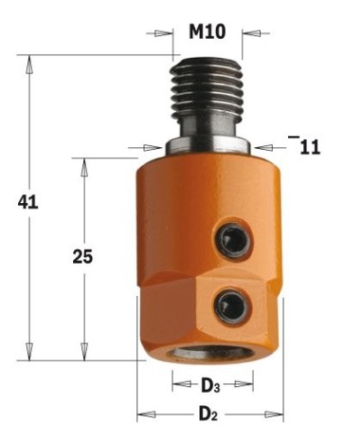 305.080.01 Uchwyt M10 nakł D16 d8 RH