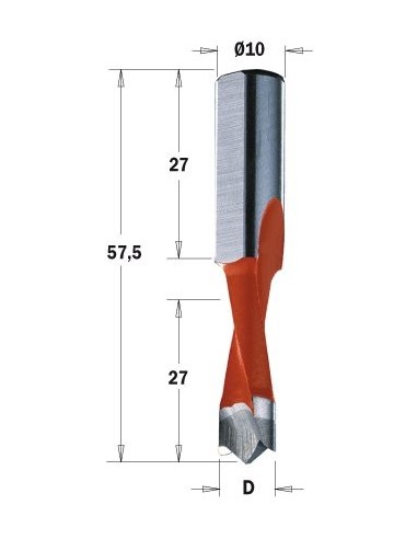 310.100.42 Wiertło NP HW D10x27 L57,5S10x25 LH  XTREME-HW