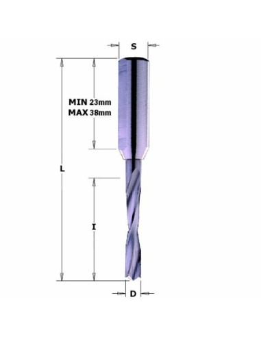 311.020.21 Wiertło NP HWM D2x12 L70S10x38 RH  XTREME